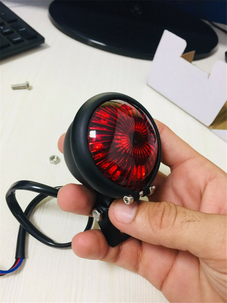 Motorcycle Motorbike 12V Brake Tail Light Rear Taillight for Chopper Cafe Racer