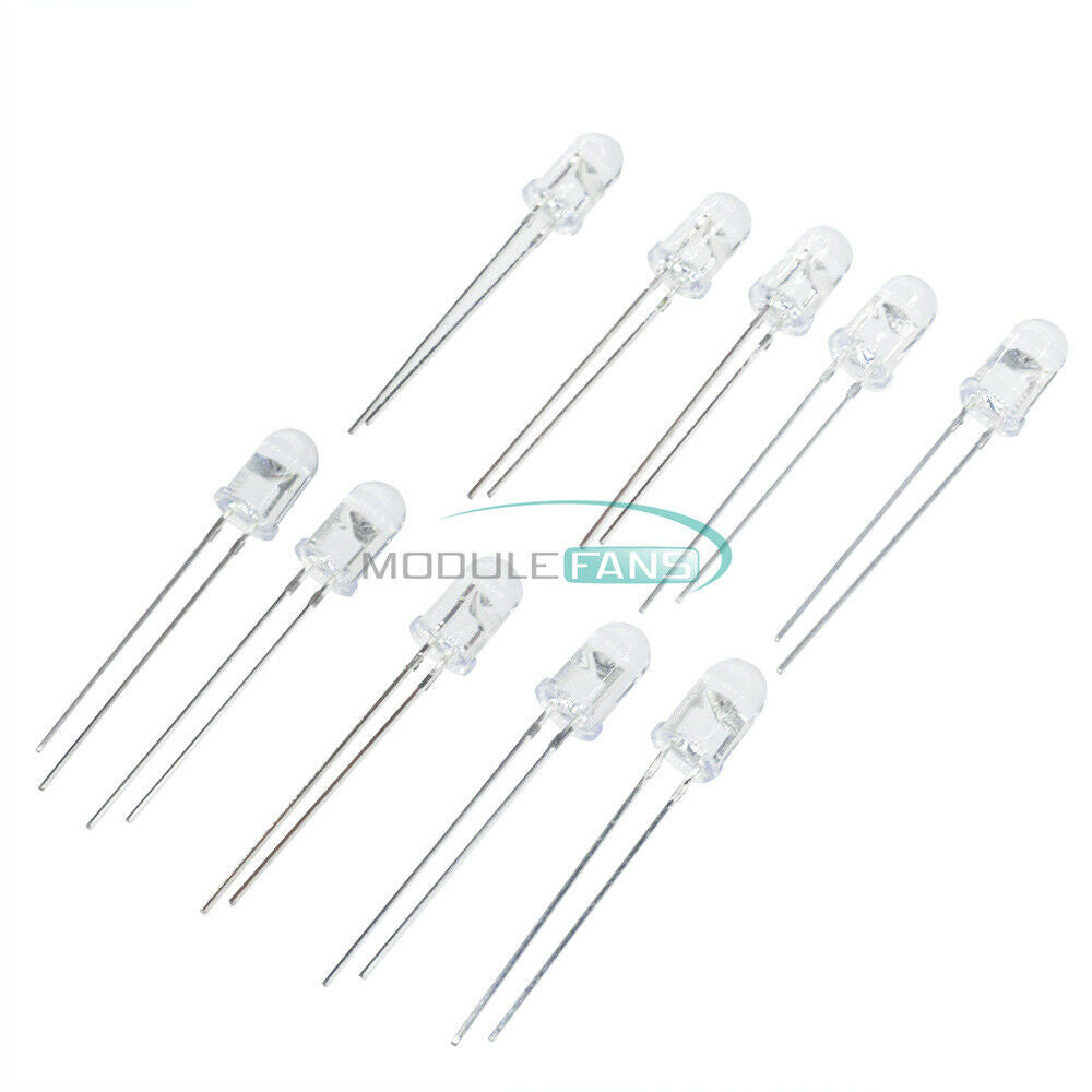 50PCS IR infrared 5mm 850nm Launch emission tube Lamp Emitting diode LED Clear