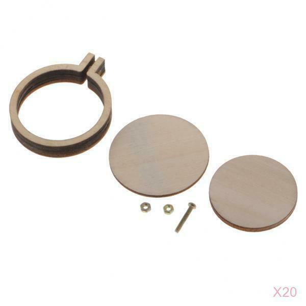 Small Embroidery Hoops Bulk Wholesale (20 Pieces, 4.7cm x 4.0cm), Perfect For