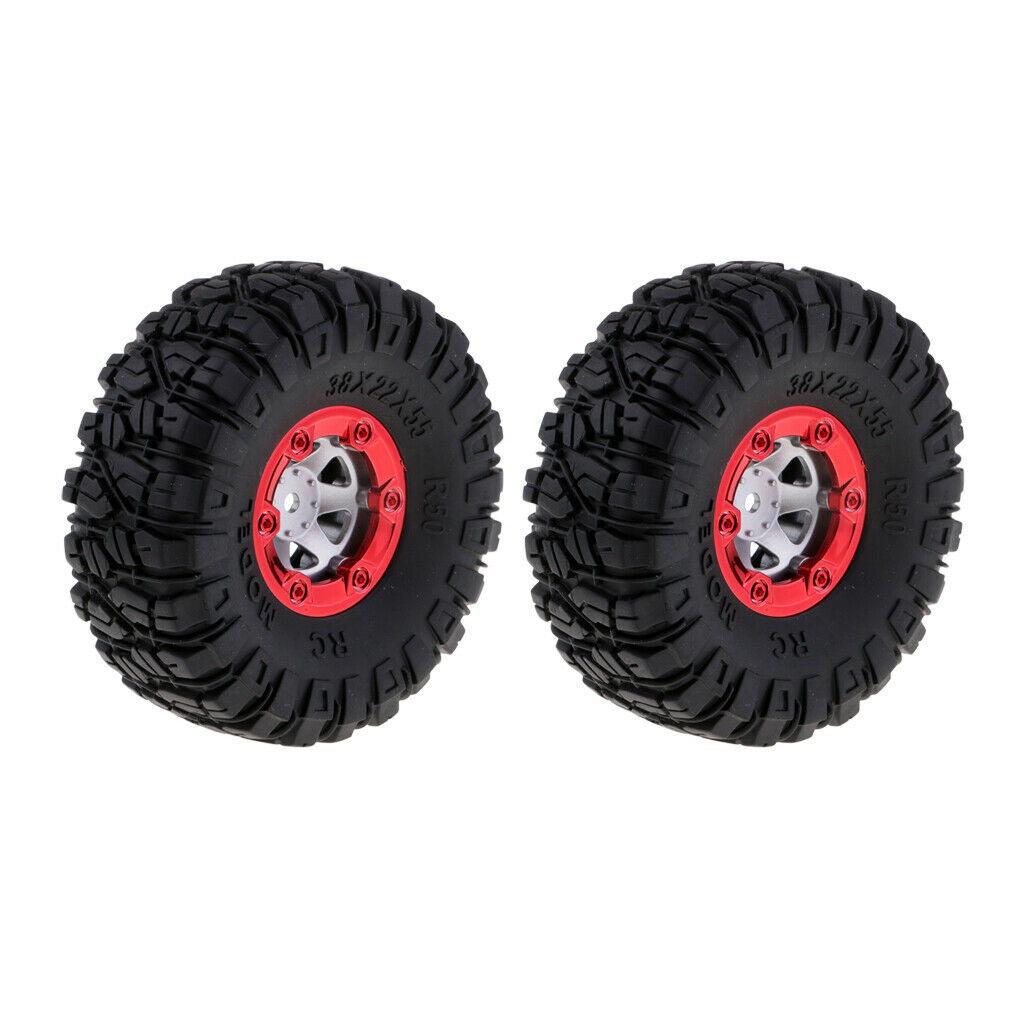1:12 RC Climbing Trucks 100mm Rubber Tires Tyres Wheel Rim for 12423 12428