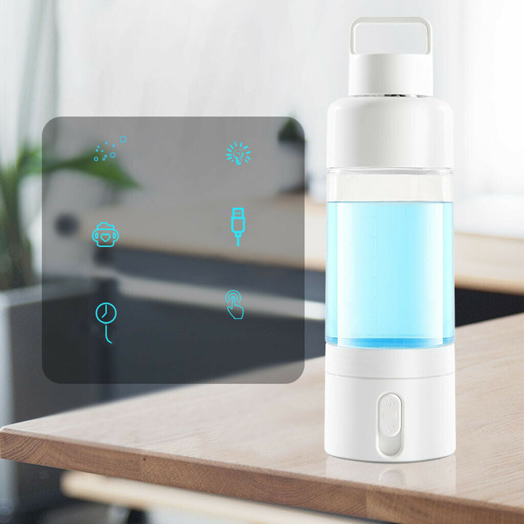 600ml Portable Hydrogen Rich Water Bottle Maker Ionizer Generator Cup