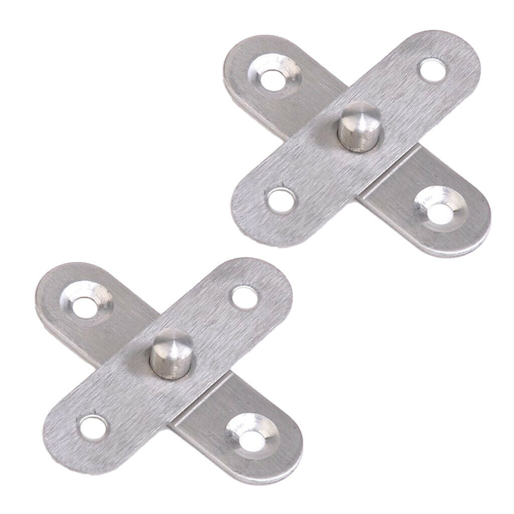 2Pcs 56x16mm Stainless Steel 360 Degree Rotary Door Ball  Center Hinge