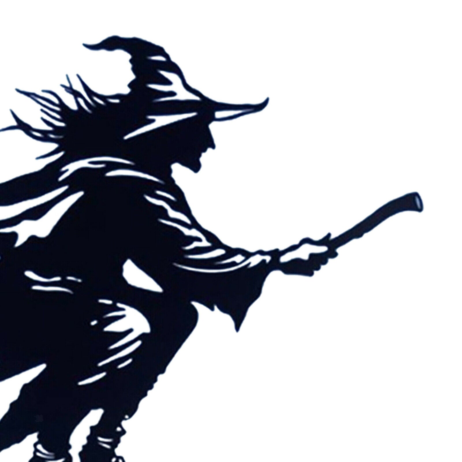 Black Witch Weathervane Weather Vane Outdoor Yard Decor Ornament 30inch Tall