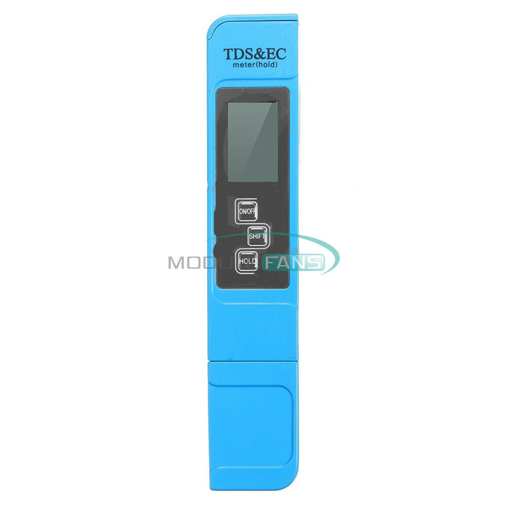 EC-1 Blue Water Quality Test Meter Digital Tool TDS & EC Temperature 0-9990 ppm