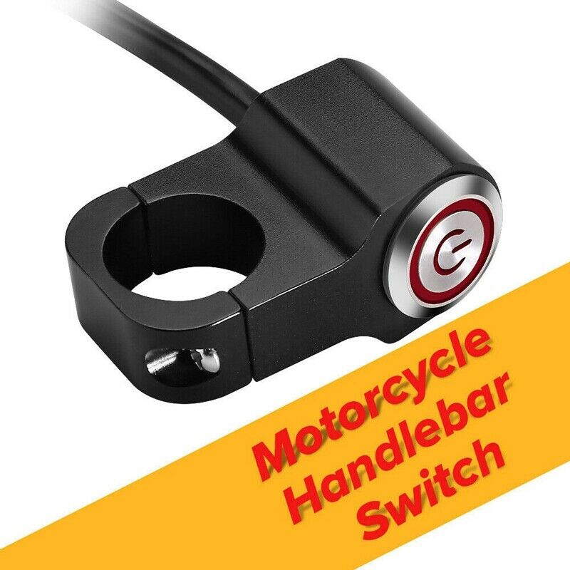 Motorcycle 7/8 inch 22Mm Handlebar Power Button Switch Headlight Hazard Brake I9