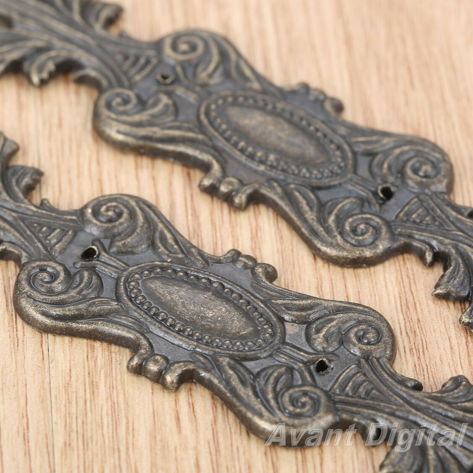 2Pcs 100*20mm Flower Flatback Embellishments Scrapbooking Desk Decor Protector