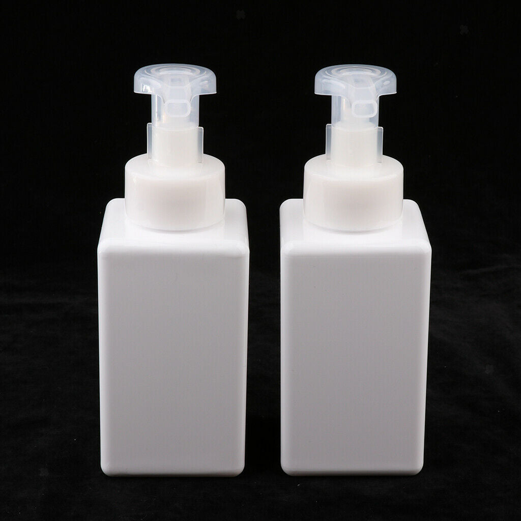 4Pcs Empty Plastic Foaming Hand Soap Dispenser Foam Pump Bottle 250+450ml