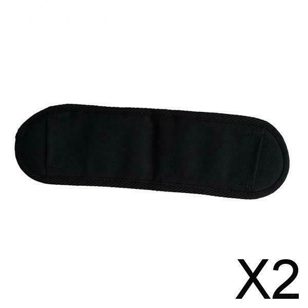 2X Replacement Shoulder Strap Pad Belt Cushion Damping for Backpack Bag Black