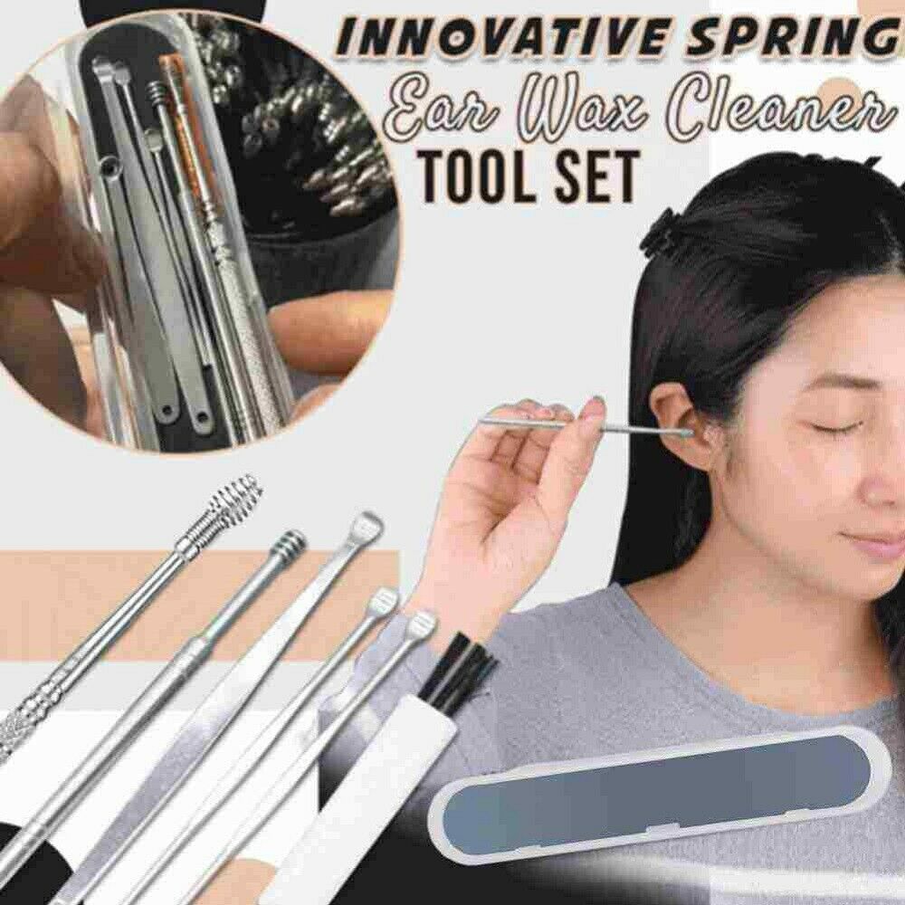 Innovative Spring Ear Wax Cleaner Tools 6PCS/Set