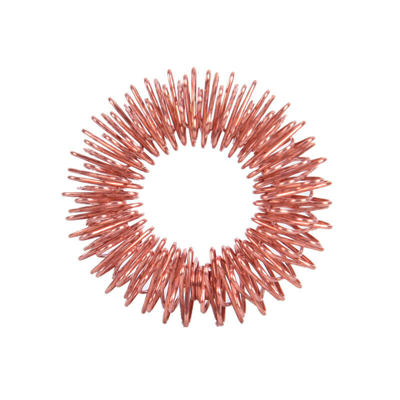 5pcs Copper Color Finger Massage Ring Acupuncture Ring Body Relax Hand Ma.l8