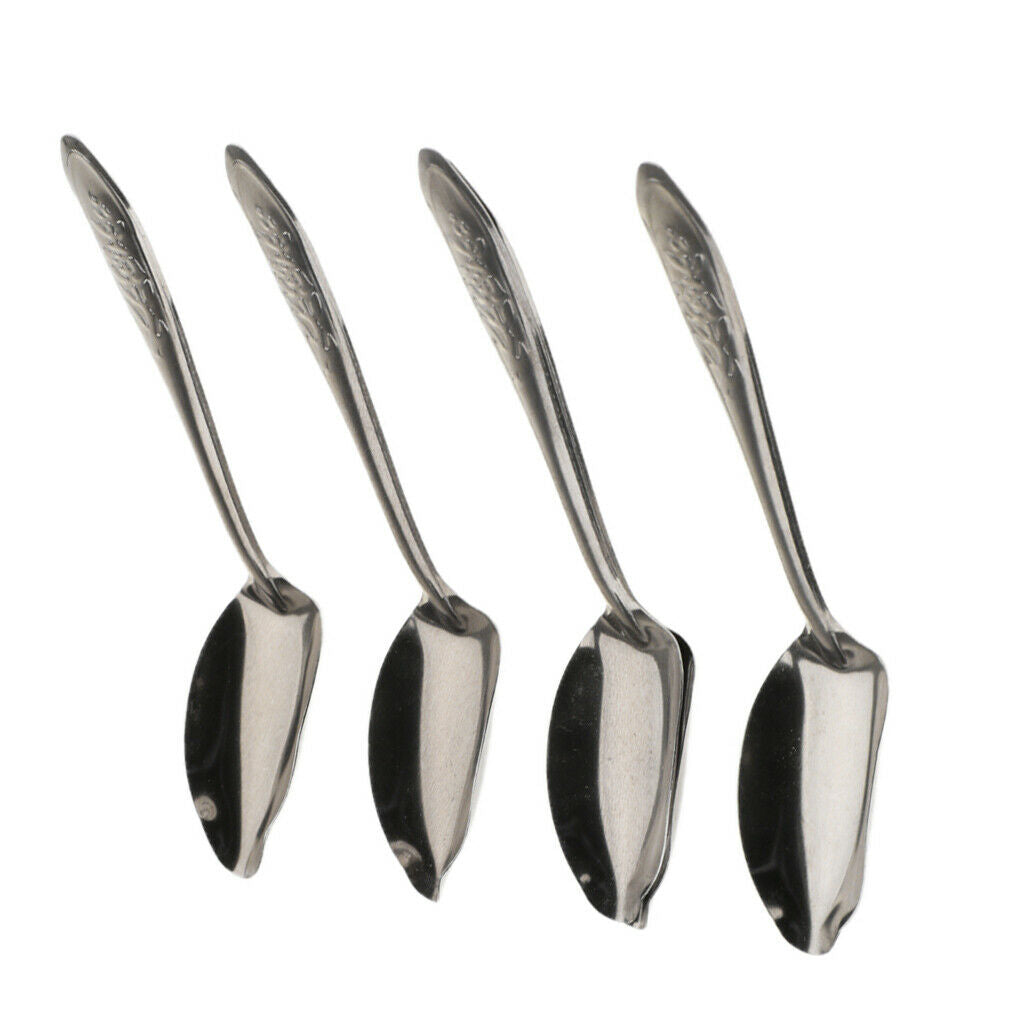 5 Pack Lovely Bird Stainless Steel Metal Spoons, For Feeding Milk Medicine