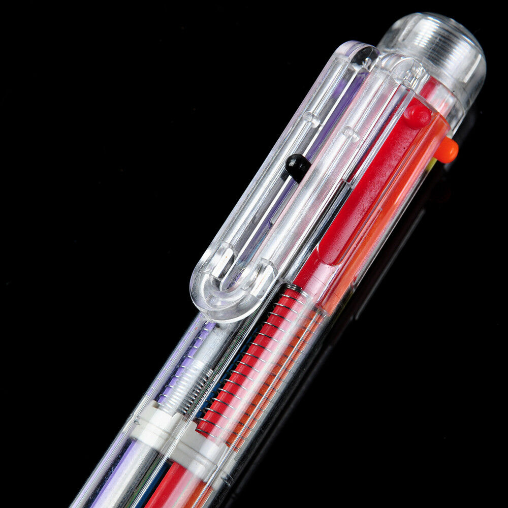 6 in 1 Novelty Colorful Ballpoint Pen Novel Office School Student Teacher Supply