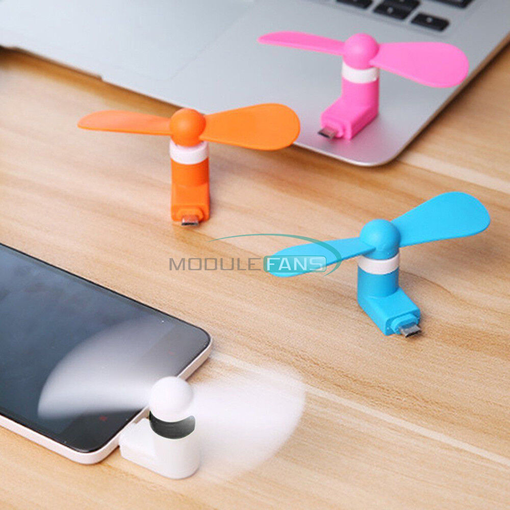 Micro USB Cooling Fan Mute Mini Cooler Portable For Mobile Android Cell Phone