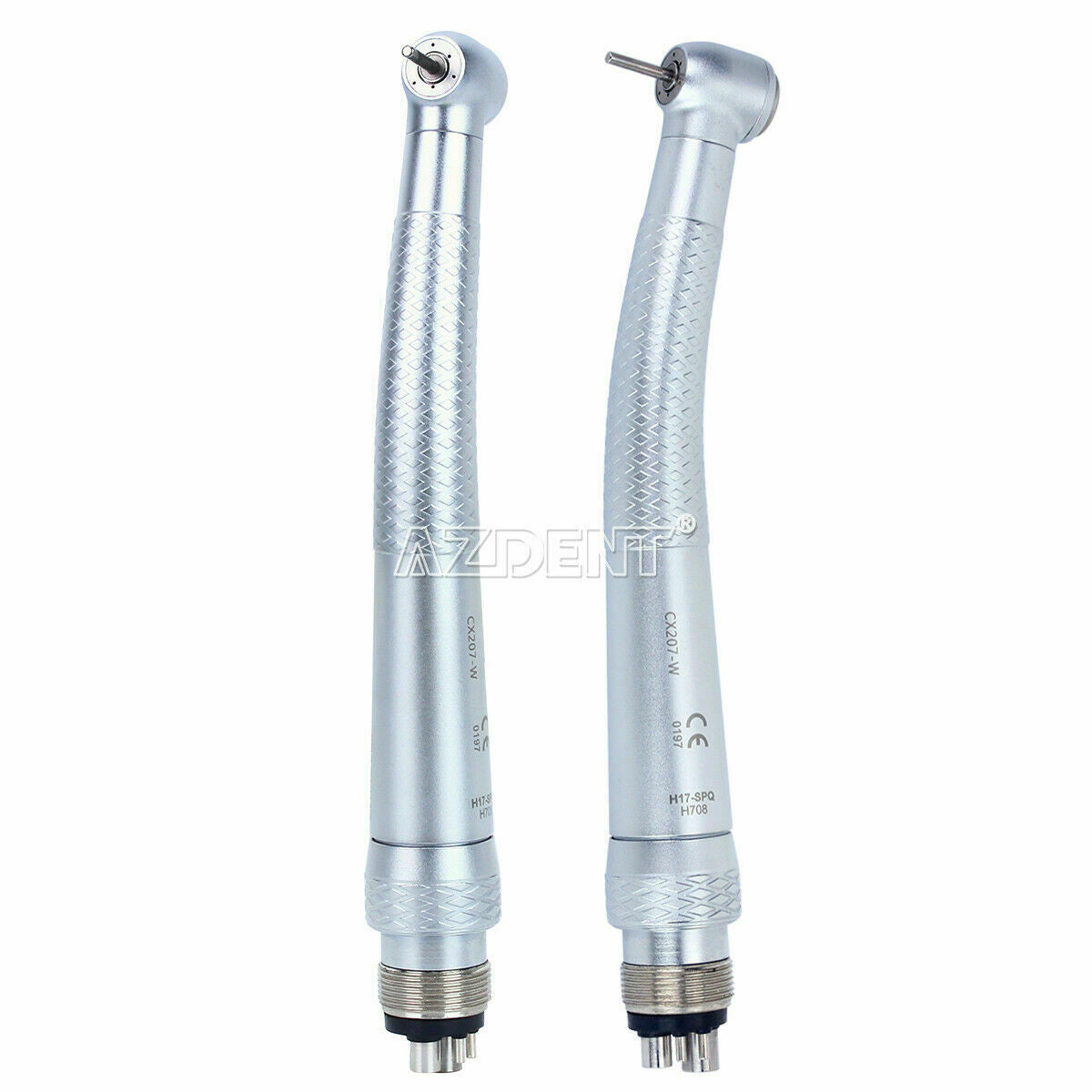 2 X Dental High Speed Handpiece Push button Standard 3 Spray &Quick Coupling 4H