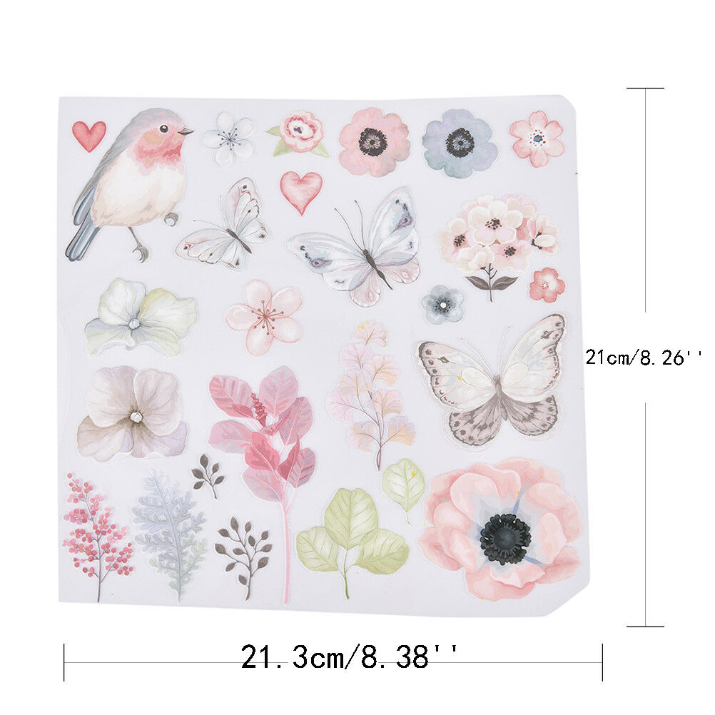 1X Flower Bird Patches For Clothes Iron-On Transfers Easy Print Diy AppliquesDD