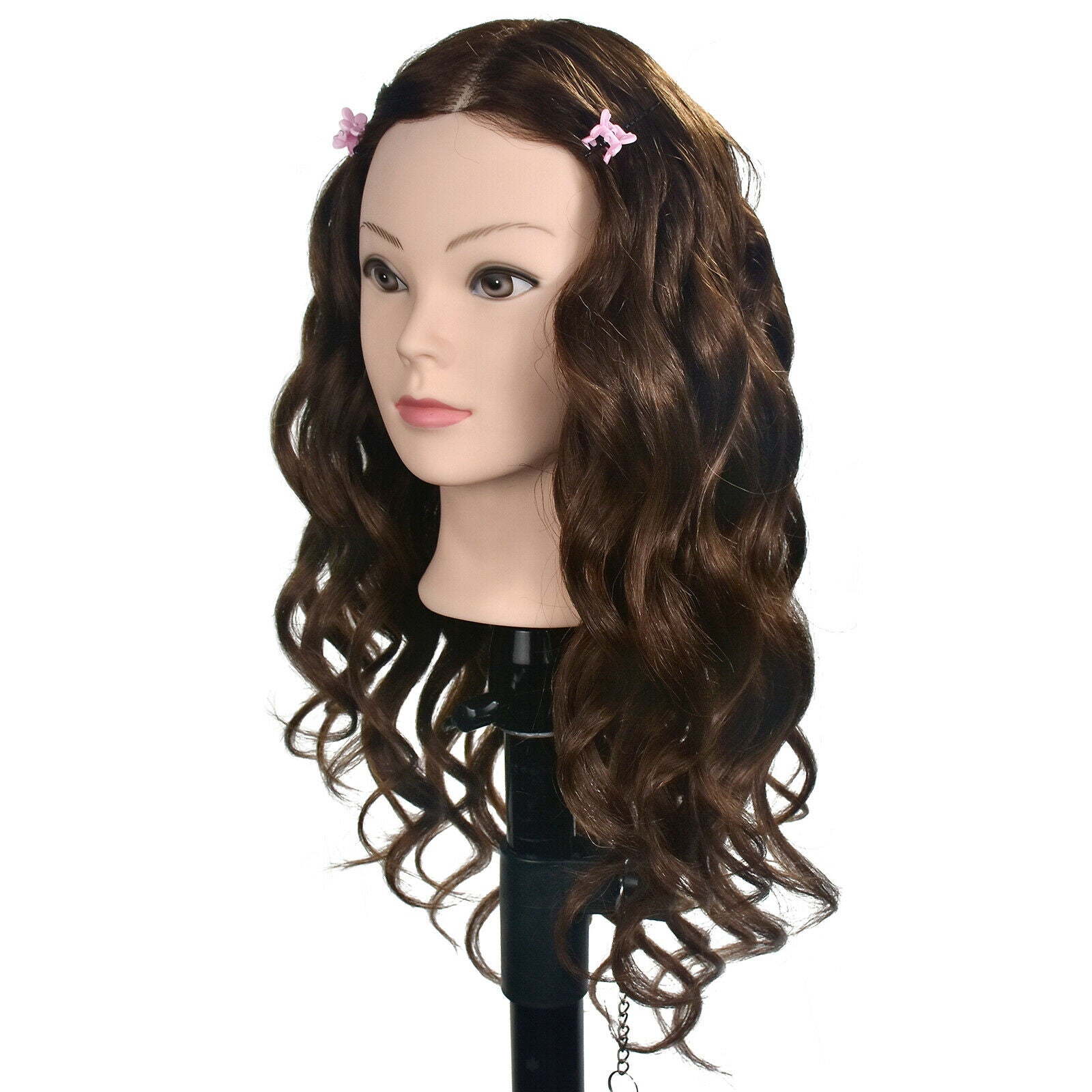 20 '' Long Hair Practical Hairdressing Training Head Cosmetology Mannequ