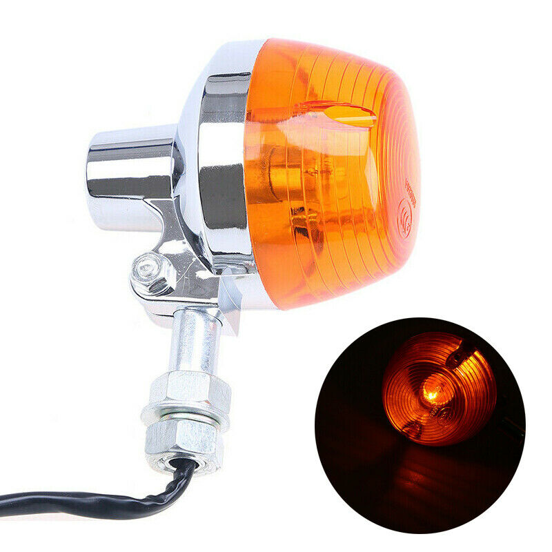 Amber Motorcycle Dirt Bike Rear Turn Signal Lights 12mm Universal For Yamaha ATV