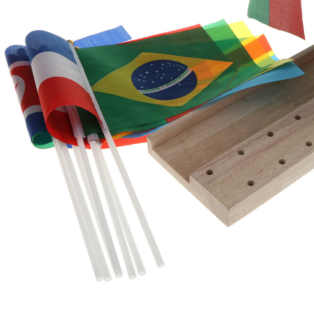 36 International Countries World Stick Flags Kids Educational Toys