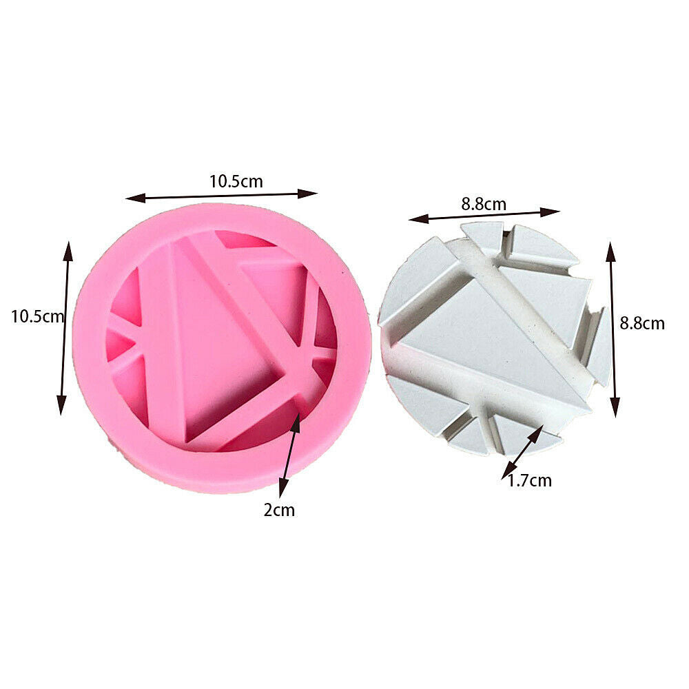 Handmade Mobile Phone Bracket Silicone Mold Geometric Coaster Insulation Mat DIY