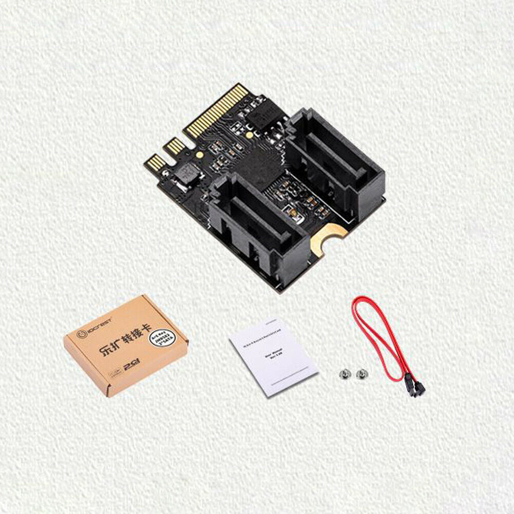M.2 A Key + E Key to 2 Ports SATA III Revision 3.2 Adapter Card Driver Free