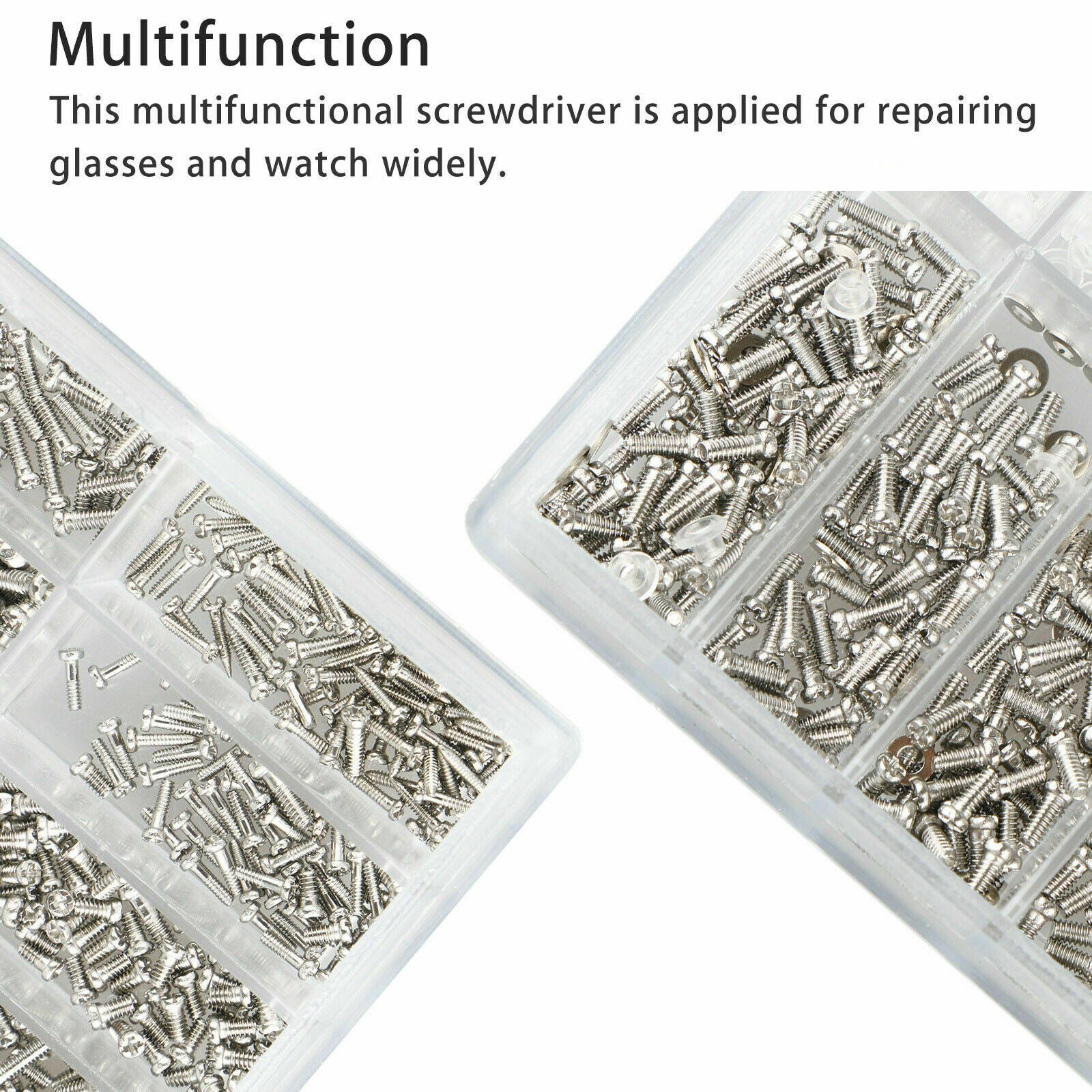 1000Pcs Micro Eyeglass Sunglass Spectacles Tiny Watch Repair Tool Screws Kit