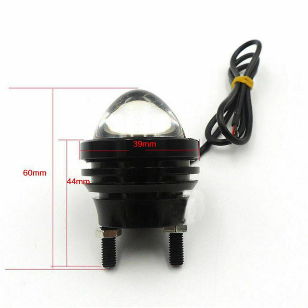 2Pcs White 5W High Power Fish / Bull  Eye Projector Fog Light DRL LED Lamps