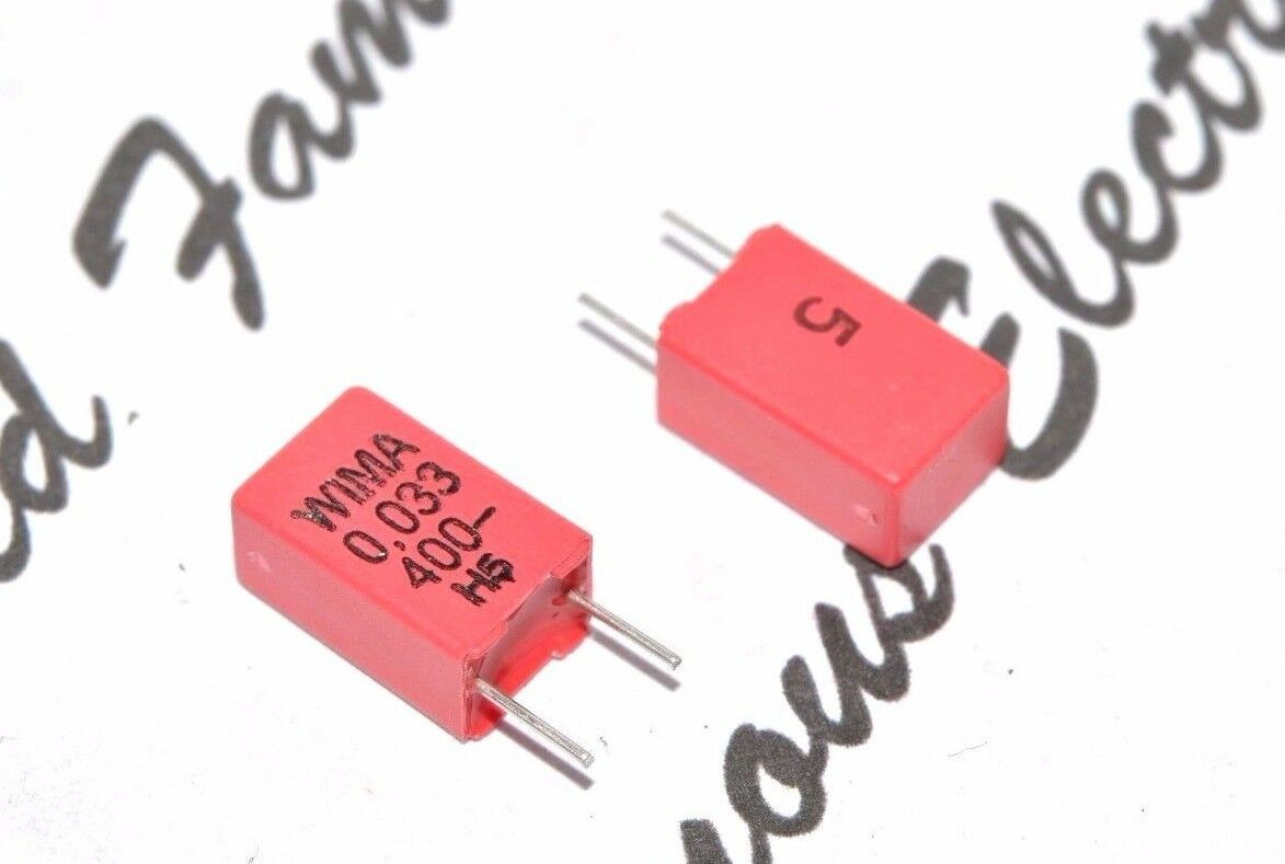 10pcs - WIMA MKP2 0.033uF (33nF) 630V 5% pitch:5mm Capacitor MKP2G023301H00JSSD