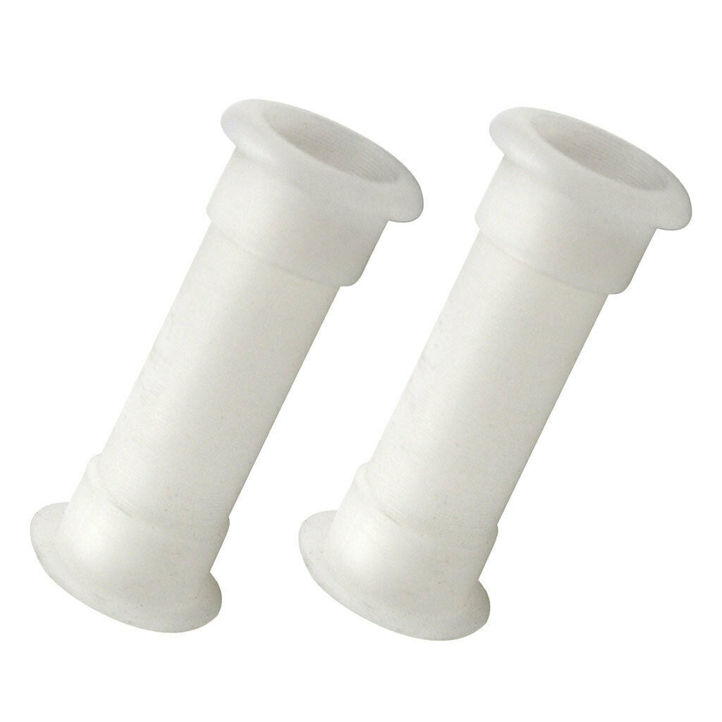 2pcs 3/4 inch Marine White Straight Drain Tube Thru-Hull Connection for Transom