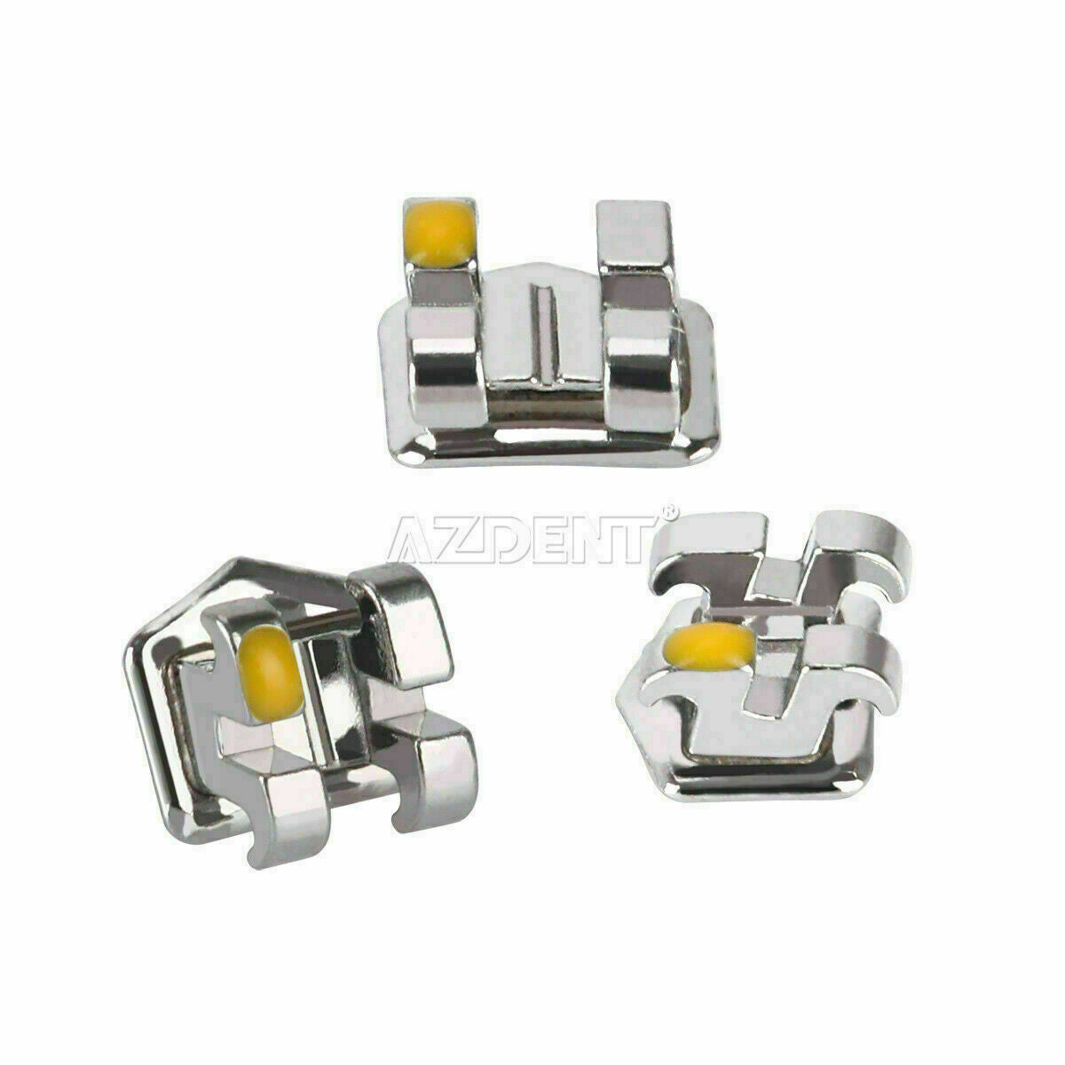 40 X Roth 018 Hooks 3 Dental Brackets Braces Standard Orthodontic Metal AZDENT