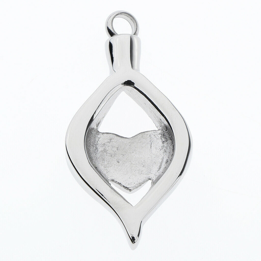 Heart Pet Funeral Cremation Ash Urn Locket Ashed Filler Jar Jewelry Pendant