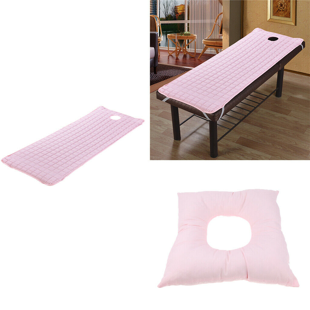 Professional Massage Bed Table Mattress Sheet Pad + Face Cradle Cushion with