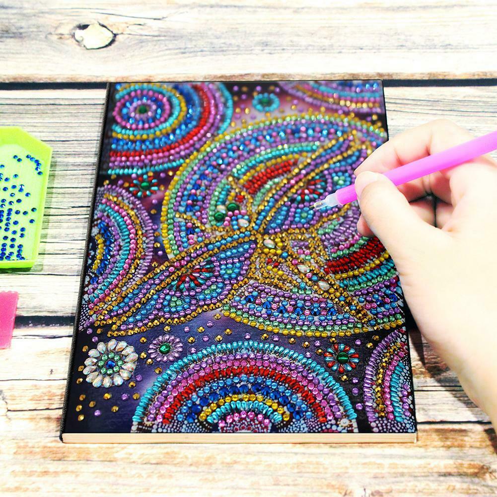DIY Dragonfly Special Shaped Diamond Painting 50 Pages A5 Notebook Notepad @