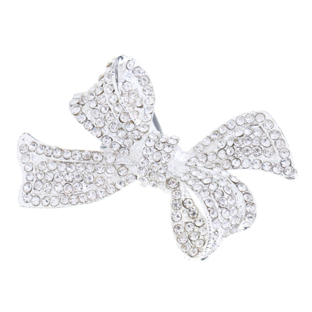 Wedding Bridal Diamante Crystal Bowknot
