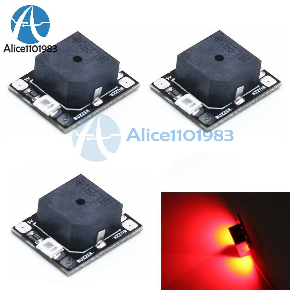 Buzzer Alarm 5V Beeper Tracker W/LED Low Voltage For RC NAZE32 F3 Flight Control