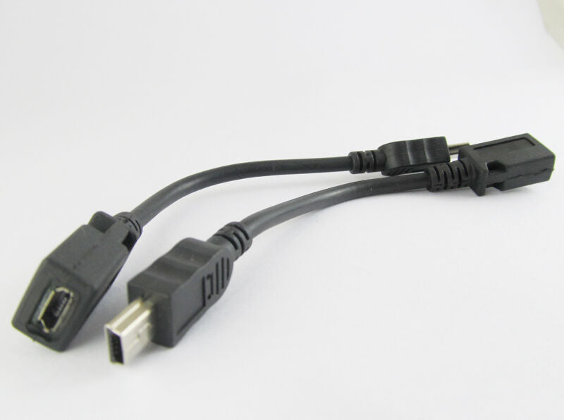 10pcs Mini 5pin USB Male Plug to Micro 5pin Female Cable USB Data Adapter Cable