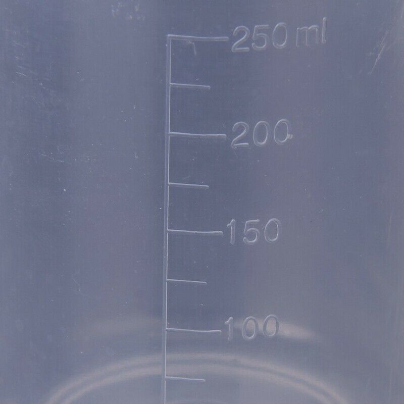 250 ml transparent plastic measu cup with handle Q2K1