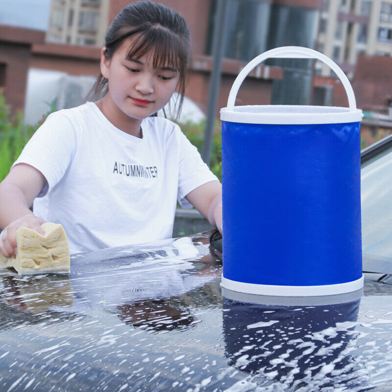 13L Bucket for Fishing Folding Car Wash Outdoor Supplies Bathroom Camp Bucket