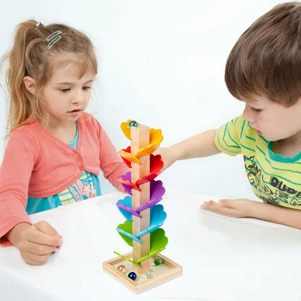 Ball Spiral Tower Track Rolling Ball Toddler Learning Color Sensory Gift