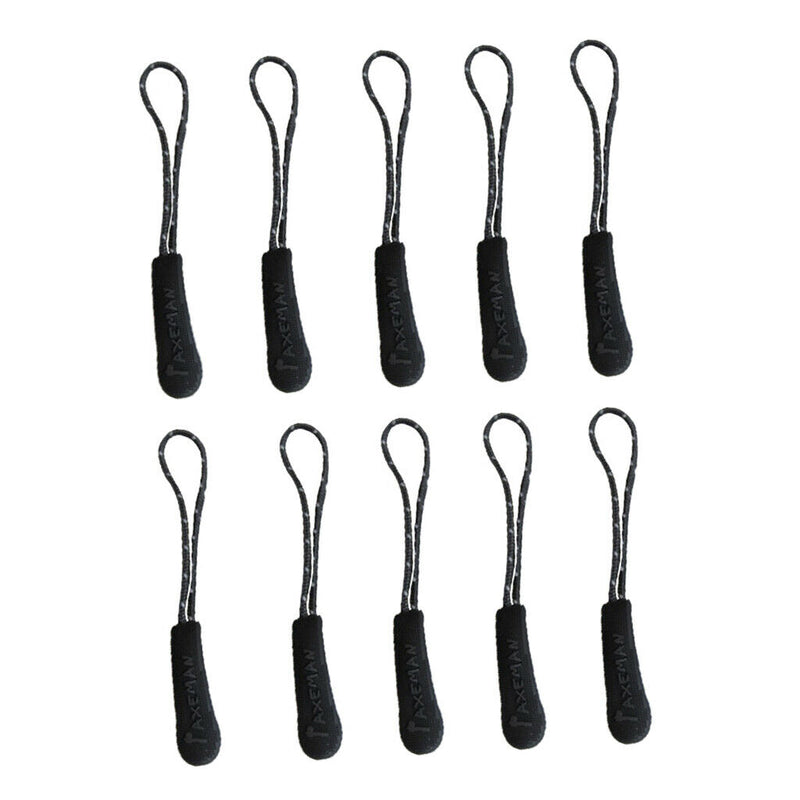 10 Pieces Zipper Pull Zipper Tags Cord Pulls, Reflective Zipper Extension Zip
