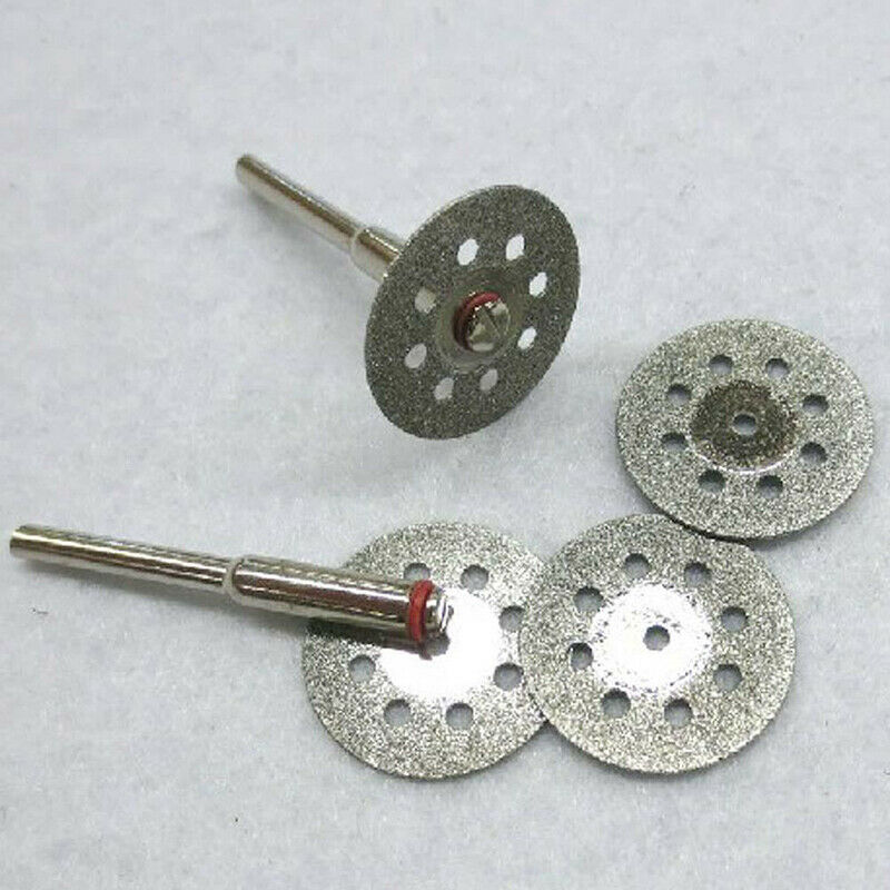 10pcs Diamond Cut Off Disc Cutting for Proxxon Tool +2 pcs Mandrel