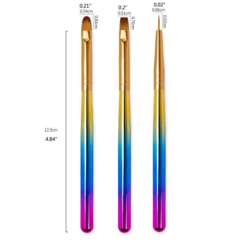 Nail Painting Brushes Line Painting Round Brush Set Professional Nail Art Tool