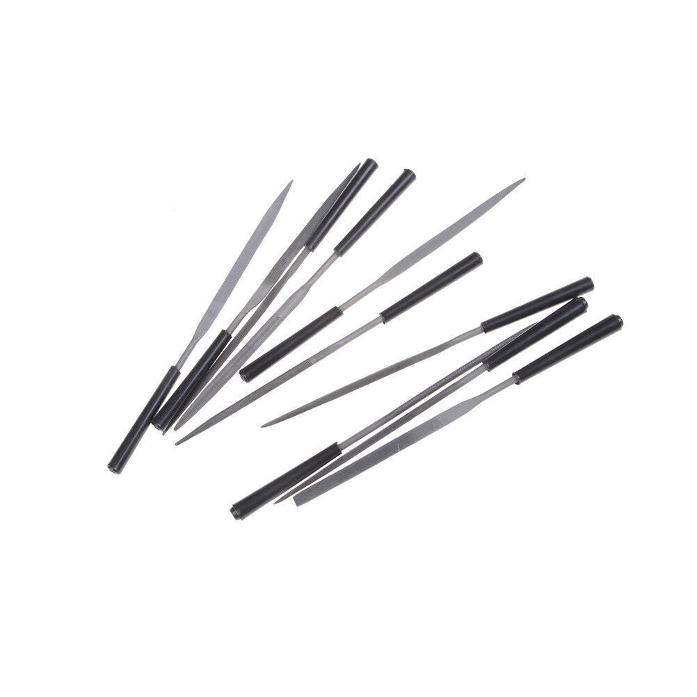 10X 3mmx140mm Diamond Needle File Coated Riffler Jewelry Craft Glass Tool Se Lt
