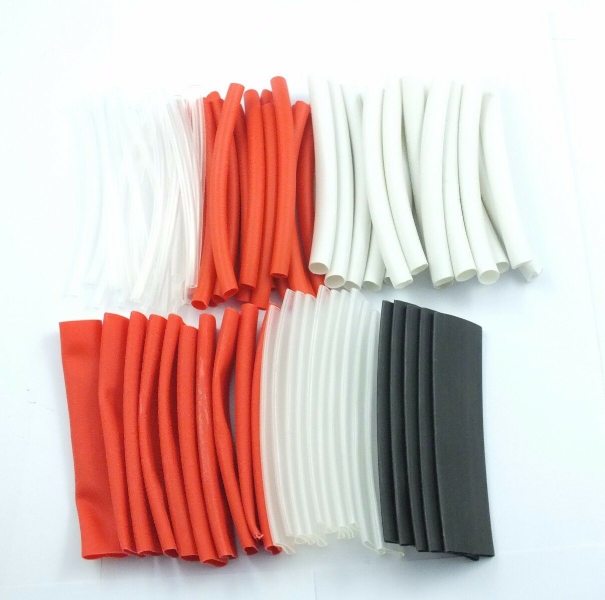 75PCS Dual-Wall 4:1 Adhesive Lined Heat Shrink Tubing Sleeve 4-20MM 6 Sizes
