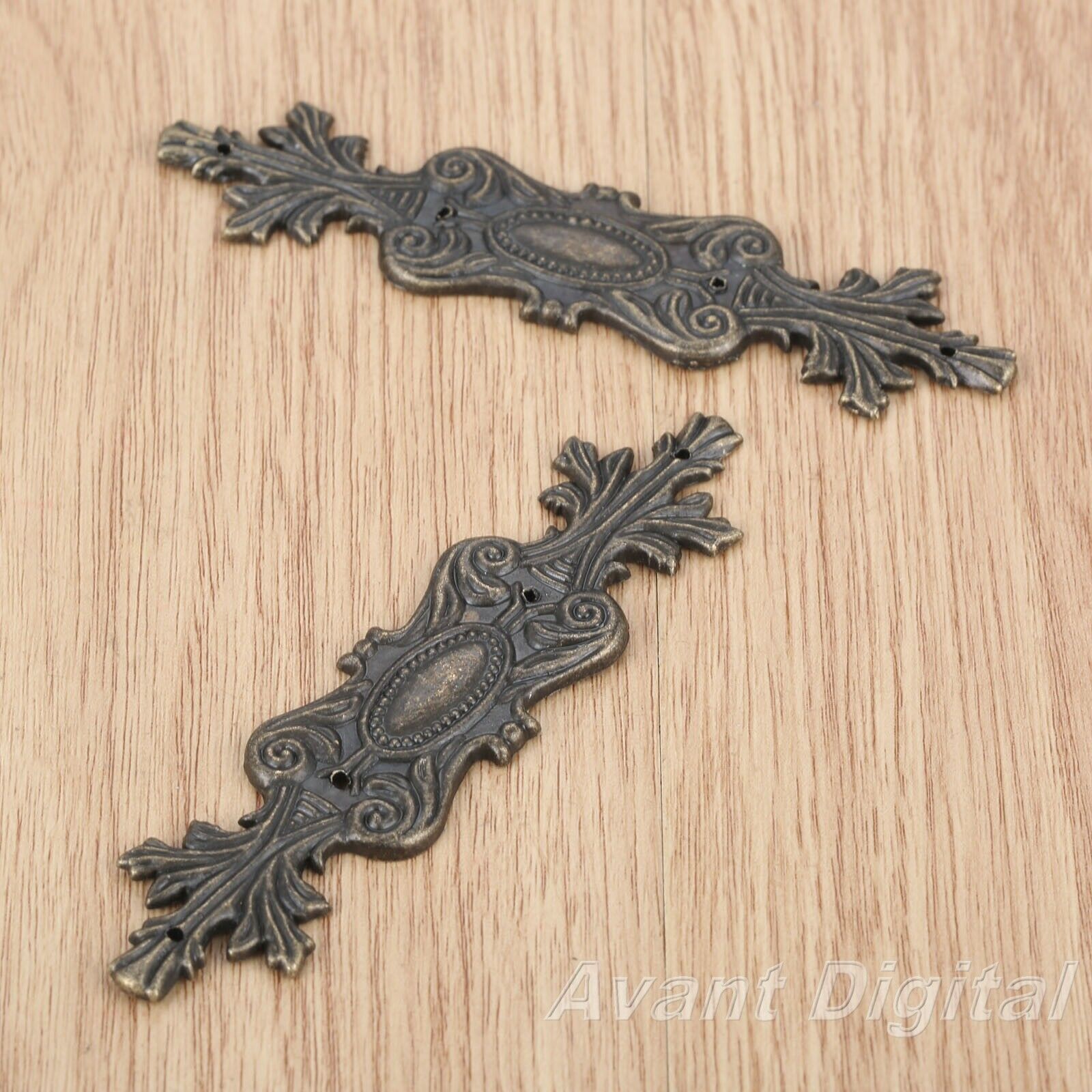 2Pcs 100*20mm Flower Flatback Embellishments Scrapbooking Desk Decor Protector