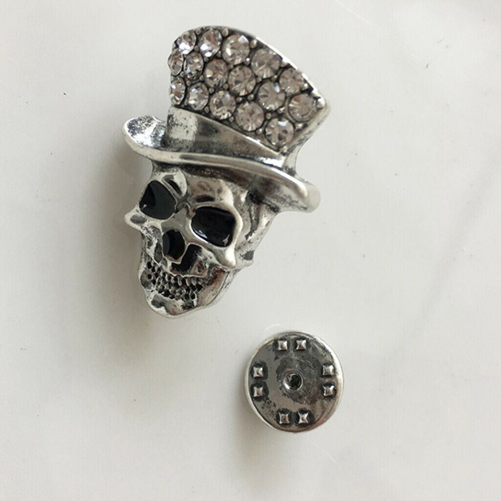 Skeleton Lapel Pins Brooches Fancy Dress Collar Pin Clothing Accessory