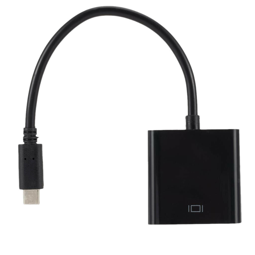 USB 3.1 Type-C to VGA Display Adapter Cable Support  /Vista/7/8/10