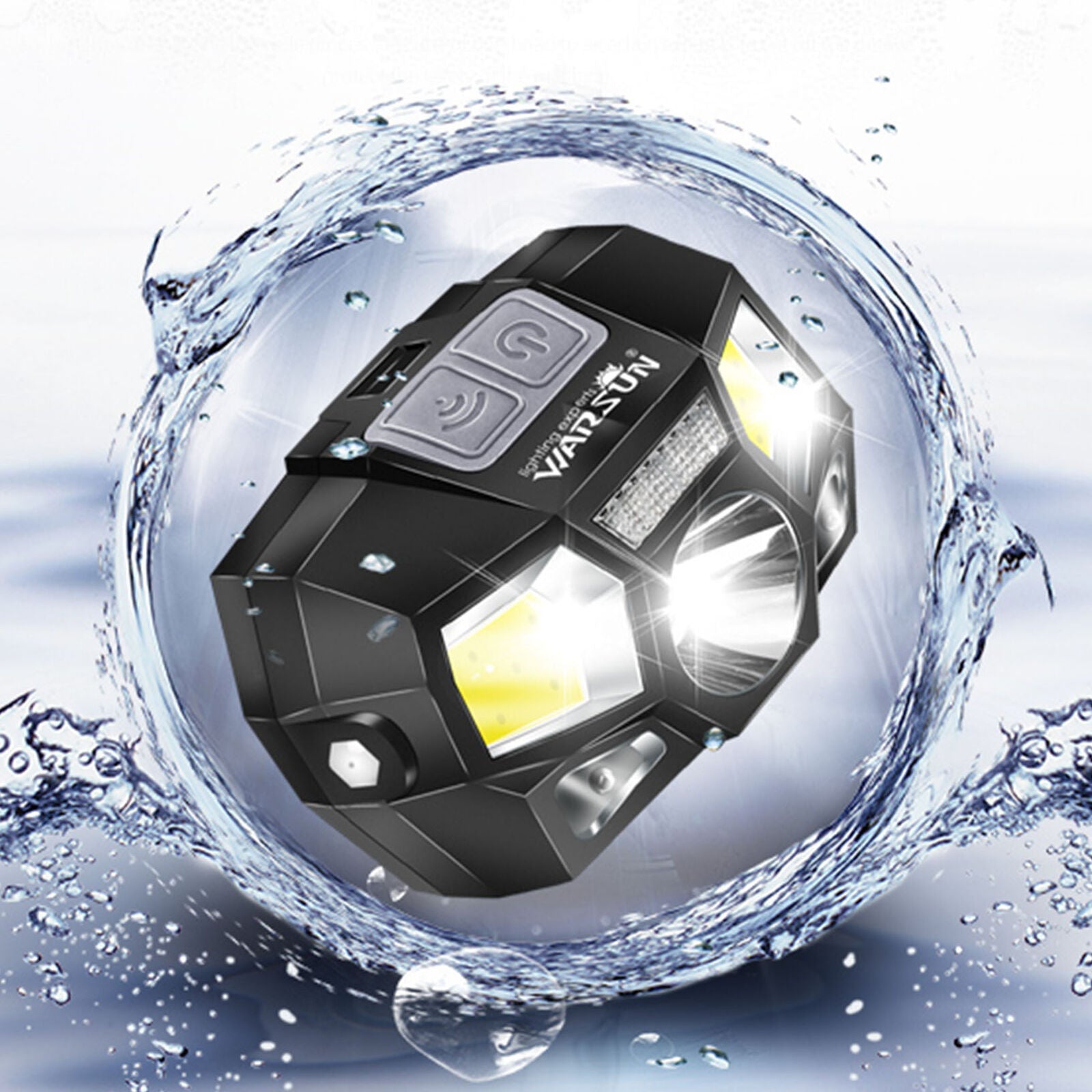 50000Lm LED Headlamp Motion Sensor Head Lamp Headlight Flashlight Rechargeable