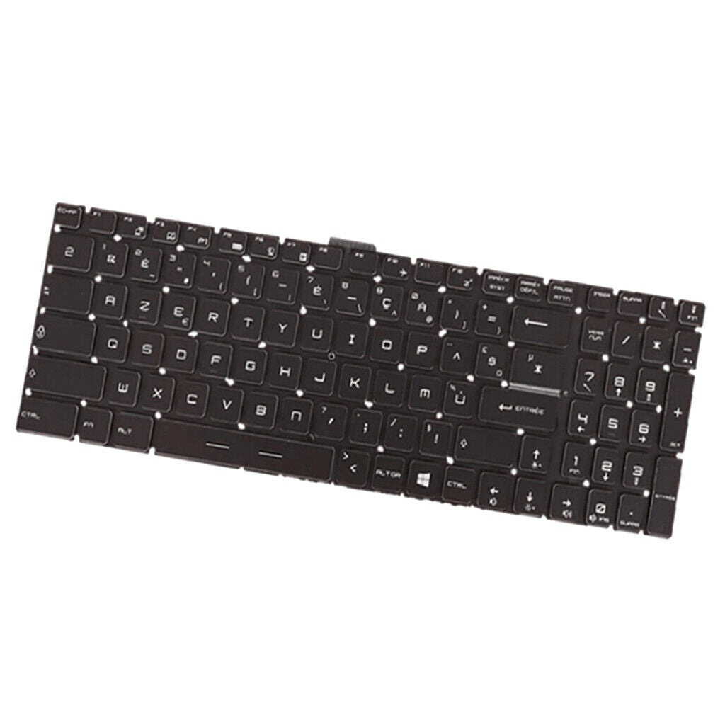 Black French Backlit Keyboard w/ Numeric for MSI WS60 GT72 GT73VR GL62 GP62