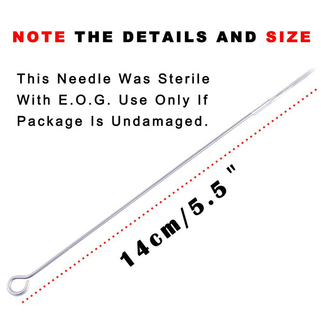 100pc Disposable Sterile Tattoo Needles Mix Size 3/5/7/9RL, 3/5/7/9RS, 5/7M1