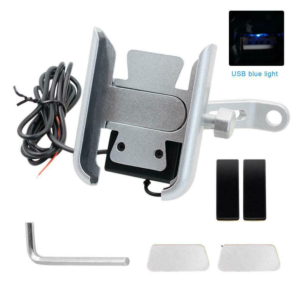 Universal adjustable motorcycle bike mirror base phone holder with
